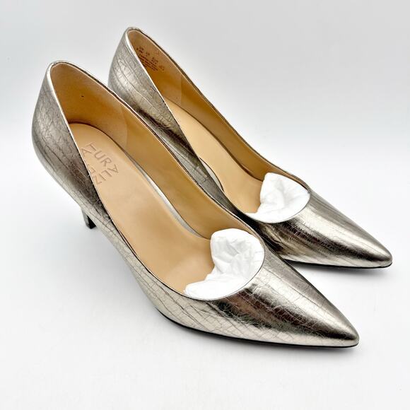 Naturalizer Womens Anna Pumps US 9.5 M EU 40.5 Graphite Grey Leather NIB - Picture 6 of 13